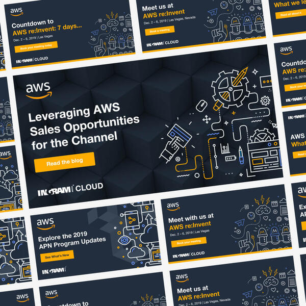 Social Media campaign for AWS cloud services digital marketing campaign