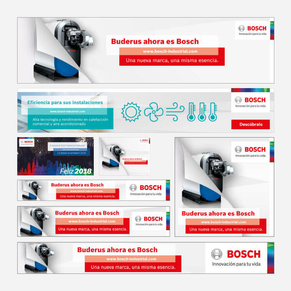 Google Display Ads Banners Design for Bosch Thermotechnology division